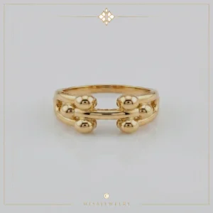 انگشتر طلا زنانه تیفانی دو طرفه (Tiffany) ۱۸ عیار